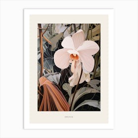 Flower Illustration Orchid 2 Poster Art Print