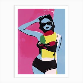 Woman In A Bikini 1 Art Print