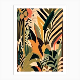 Jungle Pattern 3 Rousseau Inspired Art Print