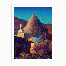 Hesperia, City Us  Pointillism Art Print