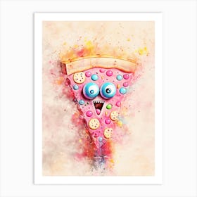 Pizza Monster Art Print