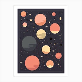 Space Pattern Print 3 Art Print
