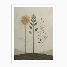 Three Trees 1 Art Print