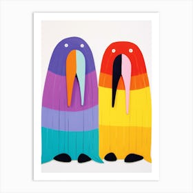 Colourful Kids Animal Art Walrus 1 Art Print