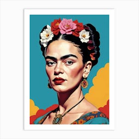 Frida Kahlo Portrait (17) Art Print
