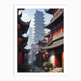 Chinese Alley Art Print