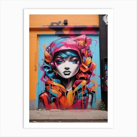 Graffiti Girl Art Print