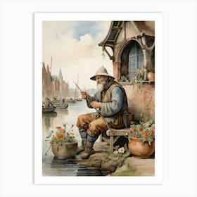 Fisherman Art Print