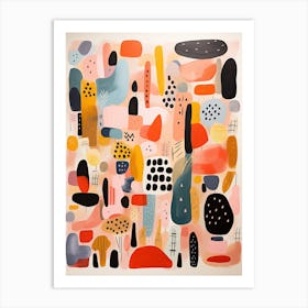 Abstract Maximalist Colorful Art Art Print