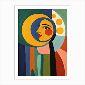 Woman'S Face 8 Art Print