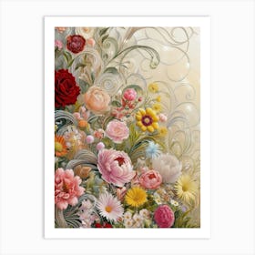 Flowers In A Vase 33 Art Print