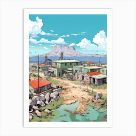 Robben Island Cartoon 3 Art Print