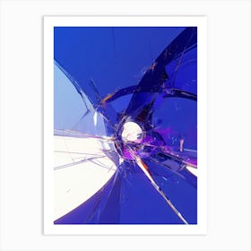 Abstract Shattered Glass Art Print