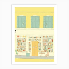 Aix En Provence The Book Nook Pastel Colours 3 Art Print