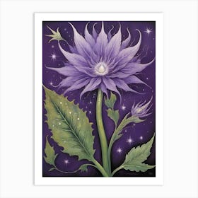 mystical flower magic Art Print