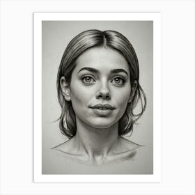 Portrait Of A Young Woman 17 Art Print