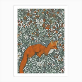 Fox In The Meadow 1 Art Print