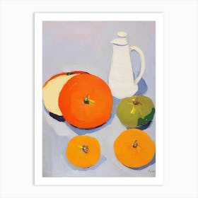 Butternut Squash Tablescape vegetable Art Print