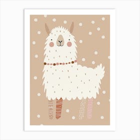 Llama, nursery wall art, kids room prints, playroom decor Art Print