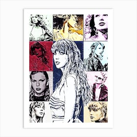 Taylor Swift Pop Art Art Print