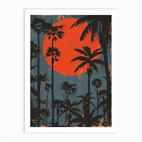 Palm Trees In The Sun 2 Art Print