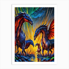 Dragons Of The North Art Print