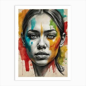 Portrait Of A Woman 9 Art Print