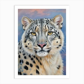 Snow Leopard Art Print