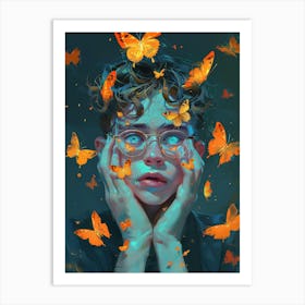 Butterfly Boy 1 Art Print