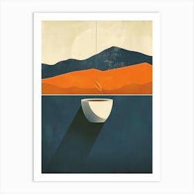 Coffee In The Desert Art Print