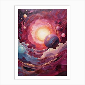 Galaxy Of Planets Art Print