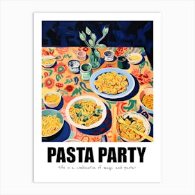 Pasta Party, Matisse Inspired 05 Art Print
