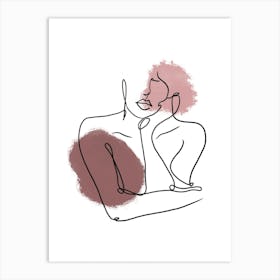 Illustration Of A Woman Art Print