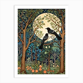 William Morris Two Birds In The Woods Art Print