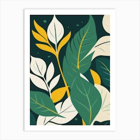 Tropical Leaves Art Print