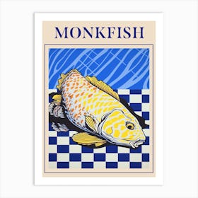 Monkfish Seafood Poster Art Print