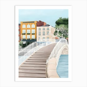 Dublin Ha’Penny Bridge Art Print