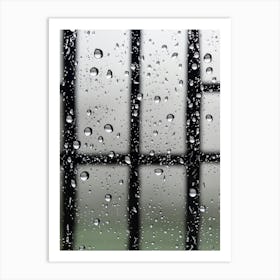 Rain Window Art Print