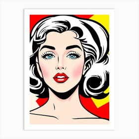 Marilyn Monroe The Bold Stare: A Pop Art Revelation of Confidence" Art Print