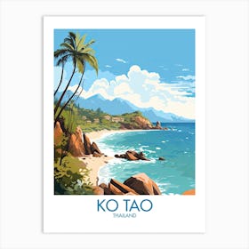 Ko Thao Travel Print Thailand Gift Art Print