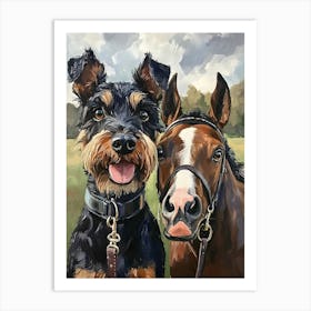 Airedale Whimsy 8 Art Print