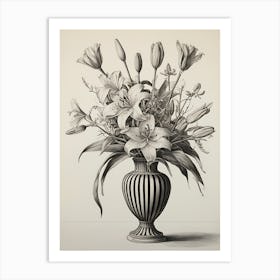 Flowers In A Vase 5 Art Print