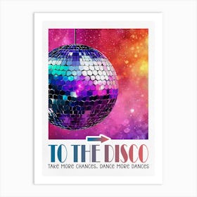 To The Disco Watercolor Painting Art Art Print