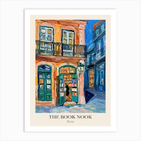 Porto Book Nook Bookshop 1 Poster Art Print