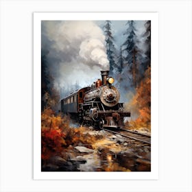 Train In The Woods 2 Art Print