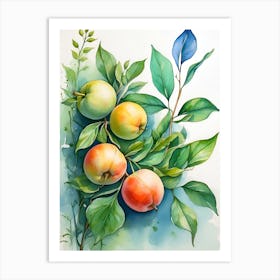 Peach Tree Art Print