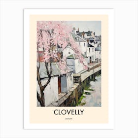 Clovelly (Devon) Painting 1 Travel Poster Art Print