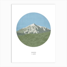 Snowdon Yr Wyddfa Wales Mountain Art Print