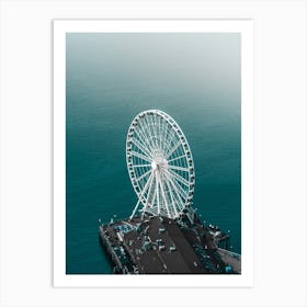 The Great Wheel - Seattle Washington Art Print