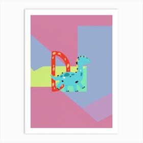 Kids Initials D Art Print